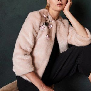 Ted Baker Kaatya Faux Fur Jacket